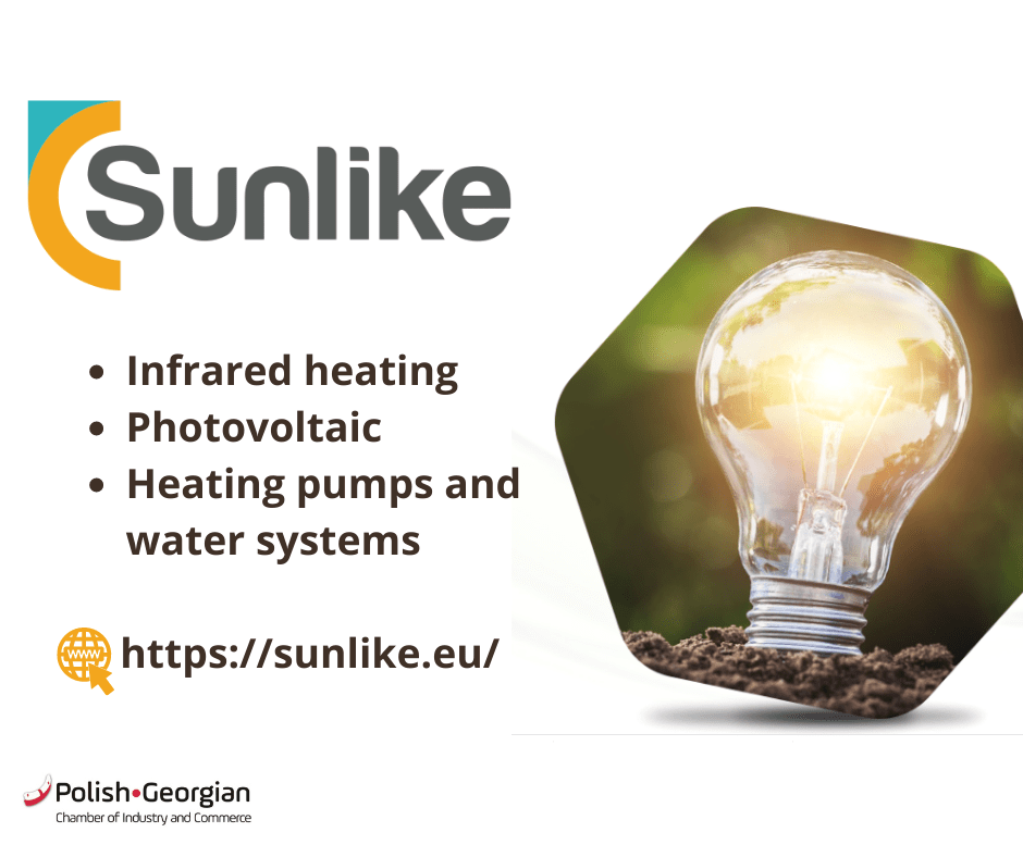 Read more about the article The Polish-Georgian Chamber of Industry and Commerce is pleased to invite you to cooperate with our member company – Sunlike